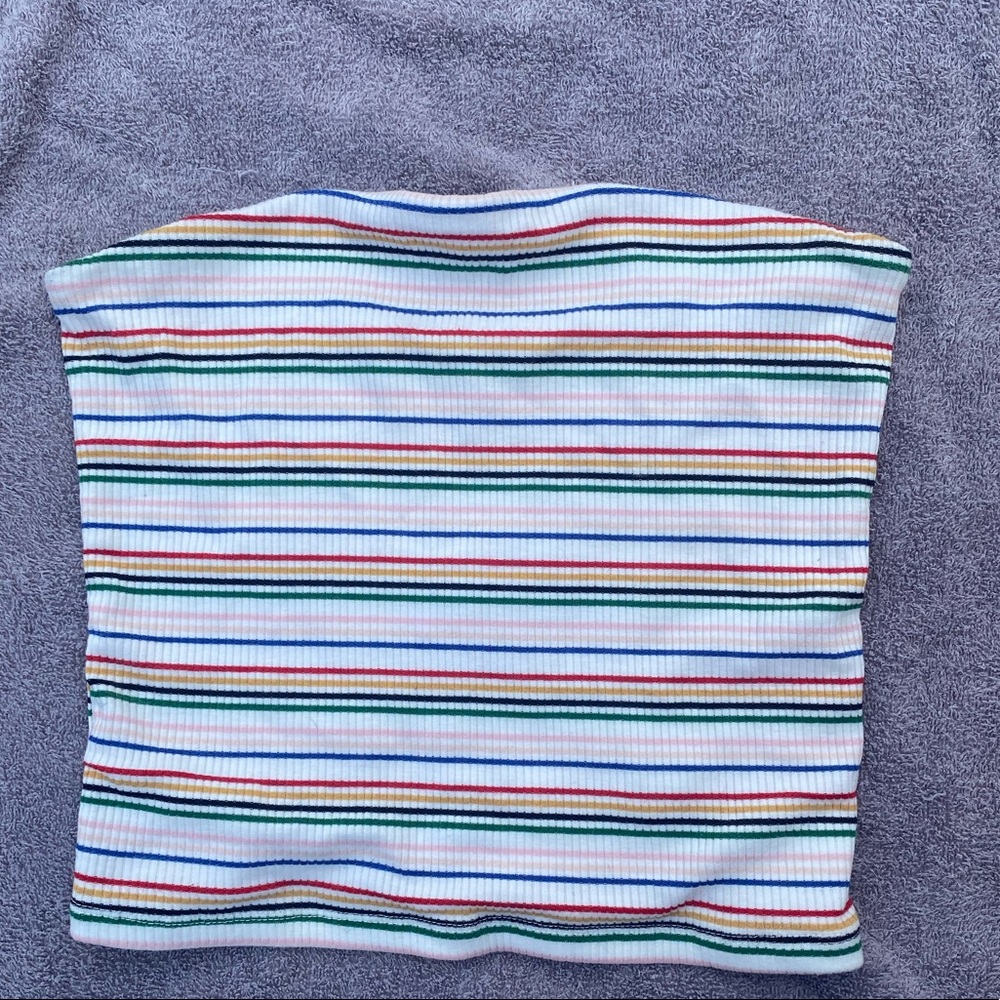 American Eagle Bandeau Tube Top Colorful